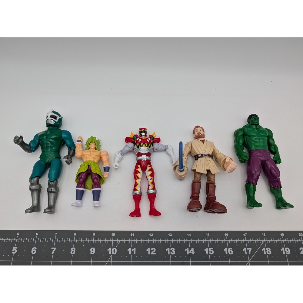Hasbro Marvel Star Wars Power Rangers Dragon Ball Action‎ Figure Lot Multicolor